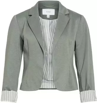 Vila VISAGA Slim Jersey Blazer hellgrün/weiß