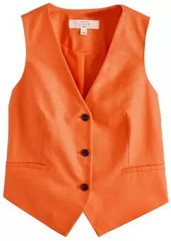 Next Fashion Damen Weste orange