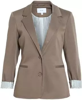 Vila VISAGA Jersey Blazer falcon1/braun