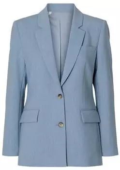 Selected SLFELLIE Cropped Blazer, Normale Passform (16094203) dusty blue/melange