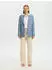Selected SLFELLIE Cropped Blazer, Normale Passform (16094203) dusty blue/melange