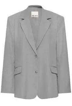 ICHI IHFAVA Oversize Bluse (20125676) grau