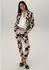 Aniston Jersey Blazer mit großflächigem abstraktem Blumenmuster (16783546) sand/schwarz/zimt