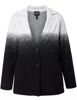 Ulla Popken Blazer Oversized schwarz/naturweiß