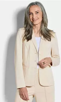 GOLDNER Jersey-Blazer mit Reverskragen (98443561) stein