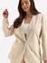 Sheego Leinenblazer (92693627) champagner/goldfarben