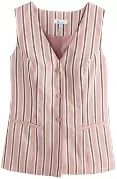 Next Fashion Damen Anzugweste cyclam/altrosa/weiß