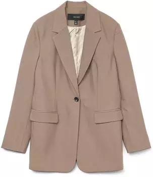 Vero Moda VMHARUKI Jersey Frühlingsblazer taupe