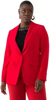 Ulla Popken Blazer Oversized rot