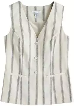 Next Fashion Damen Anzugweste (Y2667618) ecru/grau
