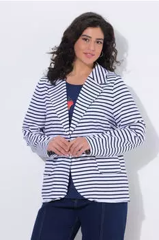 Ulla Popken Bluse Seestern-Stickerei A-Linie Hemdkragen (824355) tintenblau