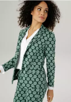 Aniston Langer Blazer mit Reverskragen (34829144) dunkelgr&uuml;n-mint