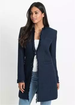 bonprix Jersey Blazer Loose Fit dunkelblau