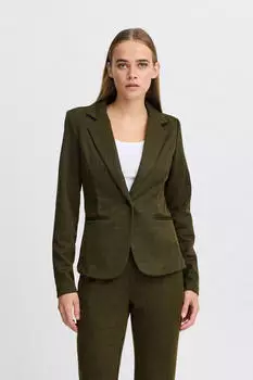 ICHI Jerseyblazer Kate (20121600) black/lizard herringbone
