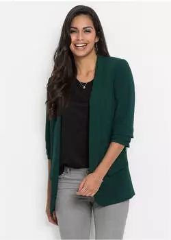 bonprix Jackenblazer Slim Fit tiefgrün
