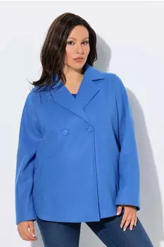 Ulla Popken Bluse Seestern Stickerei A-Linie Hemdkragen hellblau