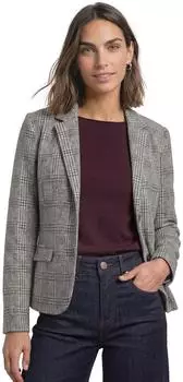 Street One Basic Blazer mit Karomuster (A21316320001) schwarz