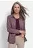 GOLDNER Shirtjacke mit Pepitamuster bordeaux / gemustert