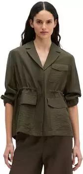Marc O'Polo Kurzjacke aus Viskose-Leinen-Mix (72550027) mossy earth