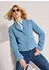 Madeleine Blazer Kurzblazer mit Unikat-Print (48867750) rauchblau melange