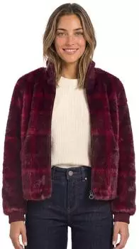 Street One Blouson mit Rippstrickdetails (A213068) plummy brown