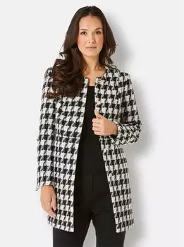 Cr&eacute;ation L Woll-Mix-Blazer Longblazer (63384724) schwarz/ecru