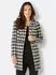 Création L Woll-Mix-Blazer Longblazer (63384724) schwarz/ecru