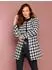 Création L Woll-Mix-Blazer Longblazer (63384724) schwarz/ecru