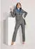 Madeleine Glencheck Blazer mit Stretchkomfort (69735649) steingrau/melange/royalblau
