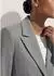 Madeleine Floraler Langer Jersey-Blazer (60606803600360) steingrau / melange