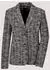 Madeleine Jersey-Blazer mit femininem Schnitt (37403028) schwarz/wollweiß/silberfarben
