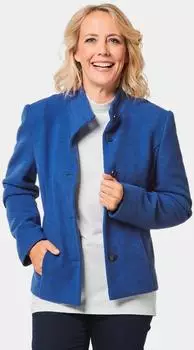 GOLDNER Blazer mit raffinierter Kragenlösung (41128507) royalblau