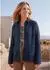 GOLDNER Jersey Blazer Hemdjacke in Bouclé-Optik (2105804800480) marine / gemustert