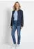 GOLDNER Jersey Blazer Hemdjacke in Bouclé-Optik (2105804800480) marine / gemustert