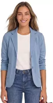 Street One Short Blazer A21323 aus softem Materialmix northern blue mel.