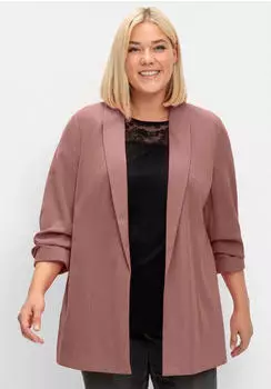 Sheego Blazer H&uuml;ftlang (79217403) rosenholz