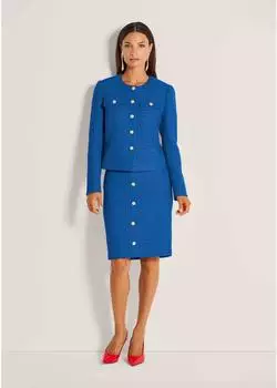 Madeleine Blazer Kurzblazer im Couture-Style (94738753) royalblau