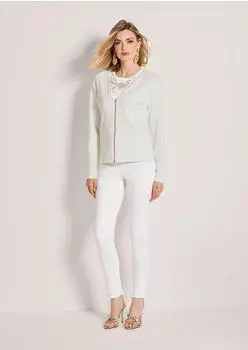 Madeleine Blazer Jersey-Blazer mit femininem Schnitt (60409404600460) wollwei&szlig;