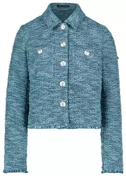 Betty Barclay Blazer-Jacke mit Fransen (94569747) grey/petrol