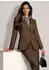 Madeleine Blazer Jersey-Blazer mit femininem Schnitt (60595704400440) schokobraun/melange