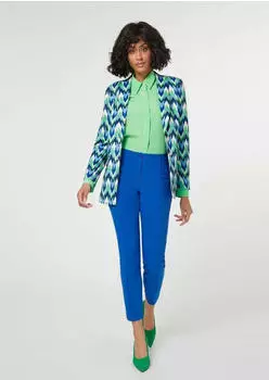Madeleine Bedruckter Blazer mit Schalkragen (62833534) royalblau/multicolor