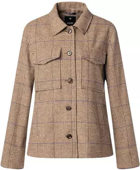 Joop! Juna Jackenblazer mit Glencheck-Muster (90049166) open beige