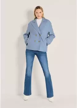 Madeleine Streifenblazer mit Nadelstreifen, Normale Passform (67467046) bleu