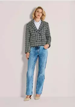 Madeleine Blazer in Boxy-Form (56869223) rauchblau/schwarz/offwhite