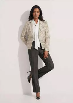 Madeleine Blazer in Boxy-Form (19657417) beige/graphit/multicolor