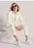 Madeleine Jerseyblazer Eleganter Longblazer mit Stretch-Komfort (49525437) wollweiß/silbergrau