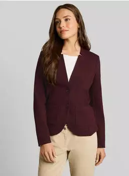 Tom Tailor Blazer mit Ottoman Struktur (1038703) preppy plum melange