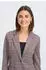 Fransa FRAbigail Regular Fit Blazer (75009923) hot fudge w. pink check