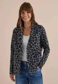 Cecil Kurzblazer mit Leo-Muster (B21311337798) dried olive green