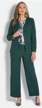 GOLDNER Langarm Jersey-Blazer Kurzjacke (55181518) smaragd